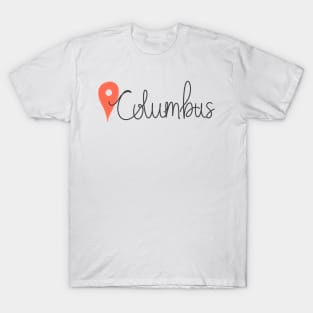 Columbus Location Pin T-Shirt